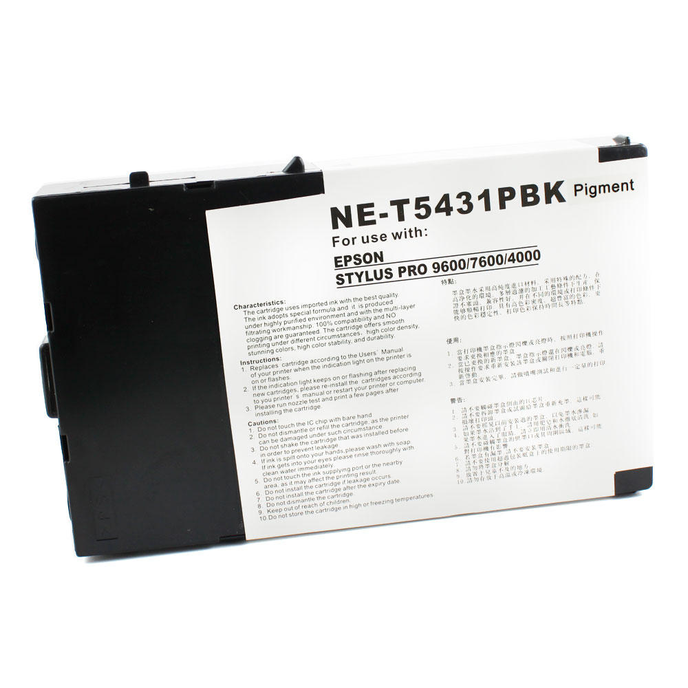 Epson T543100 Compatible Photo Black Ink Cartridge Pigment Epson T543100 Compatible Photo Black Ink Cartridge Pigment