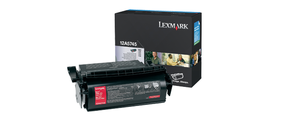 Lexmark 12A5745 12A5845 Original Black Toner Cartridge High Yield Lexmark 12A5745 12A5845 Original Black Toner Cartridge High Yield