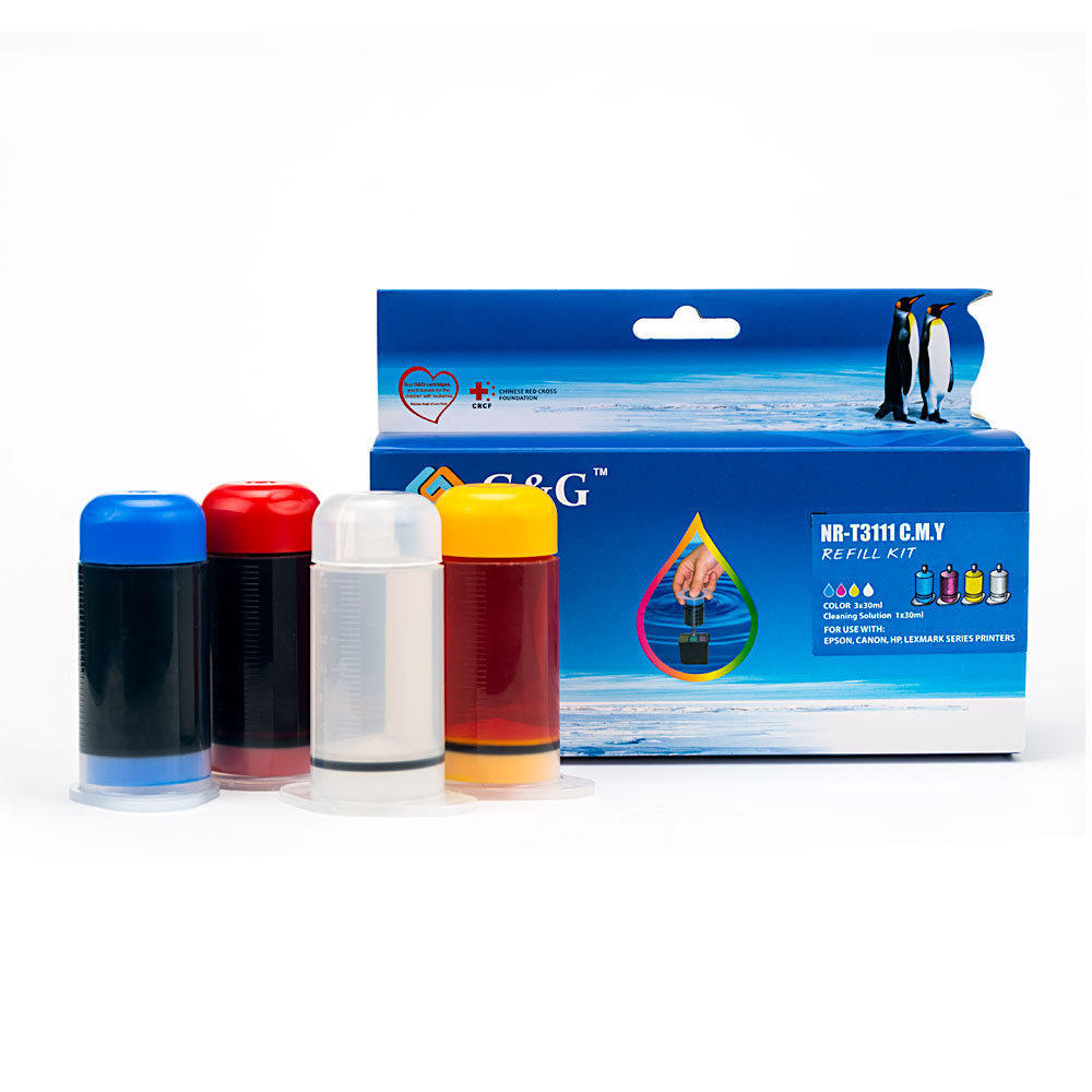 Universal Refill Kit NRT3111CMY Color Ink C/M/Y G&G™ at InkJetSuperStore