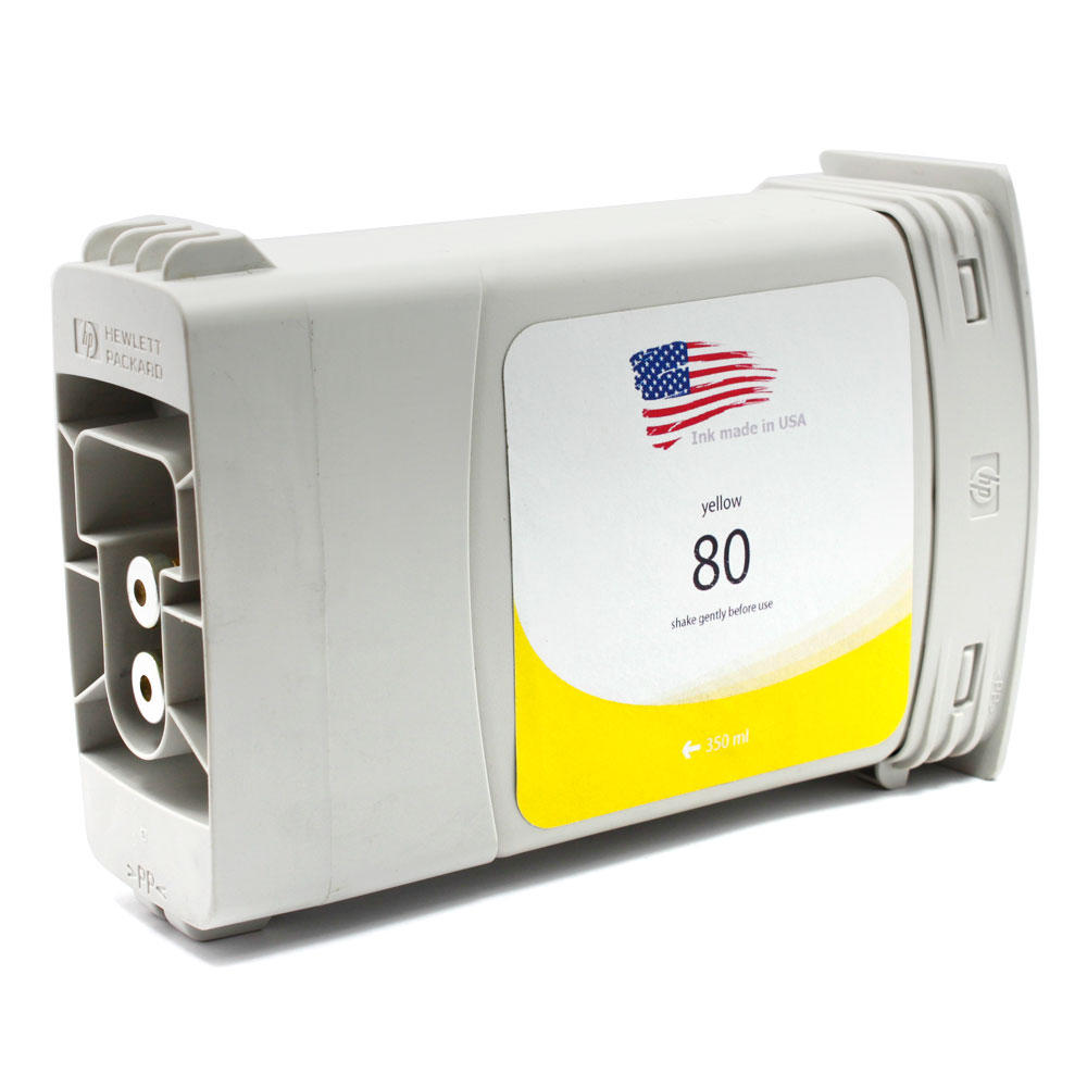 Remanufactured HP 80XL C4848A Yellow Ink Cartridge High Yield