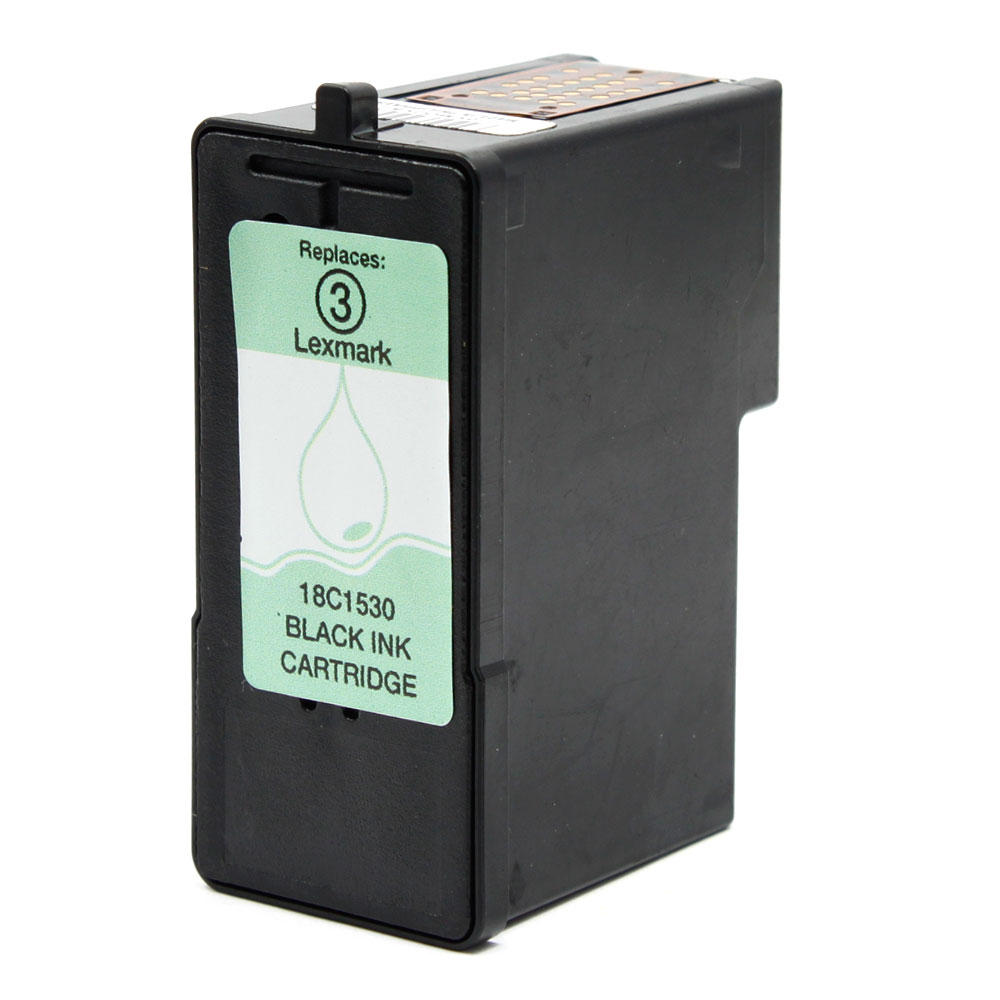 Lexmark 3 18C1530 Remanufactured Black Ink Cartridge 