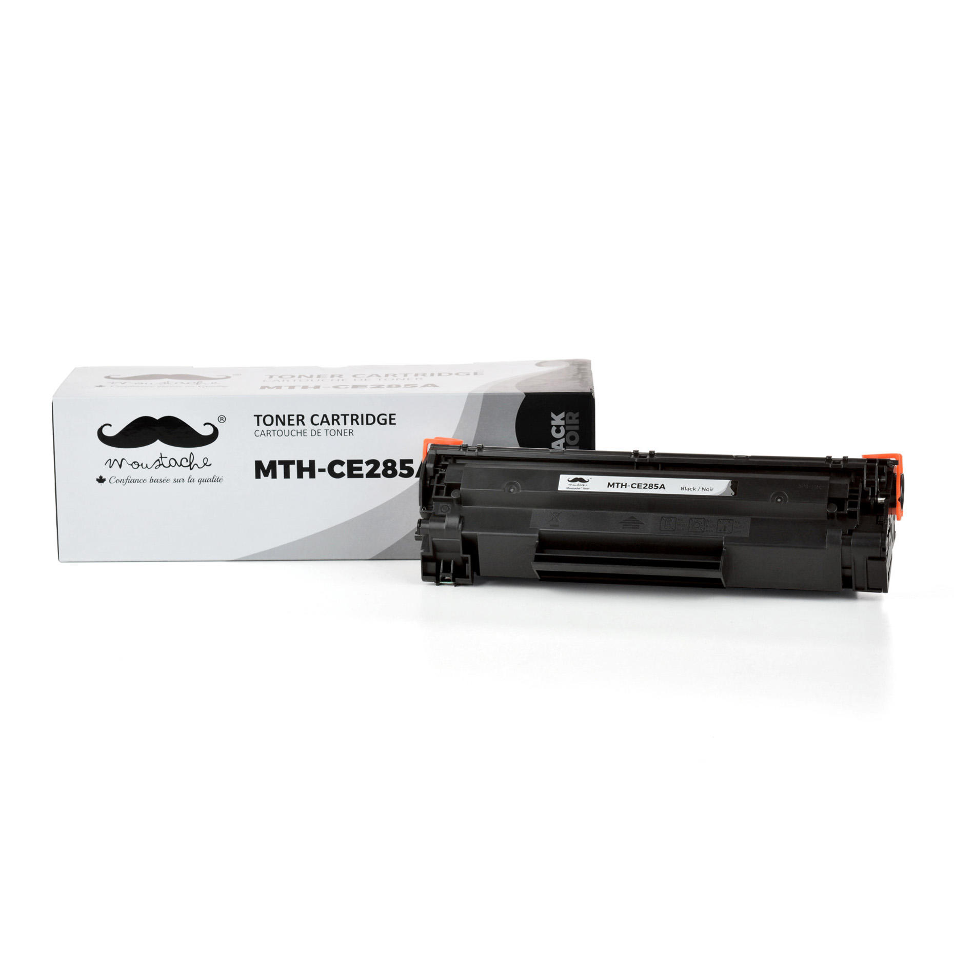Moustache® Cartouche de toner noire compatible HP 85A CE285A - 1/paquet