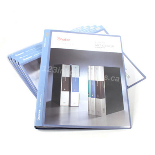 Shuter Showfile Blue Presentation Books 40 Pockets 6 Covers Per Pack