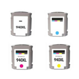 Remanufactured HP 940XL Ink Cartridge Combo High Yield BK/C/M/Y