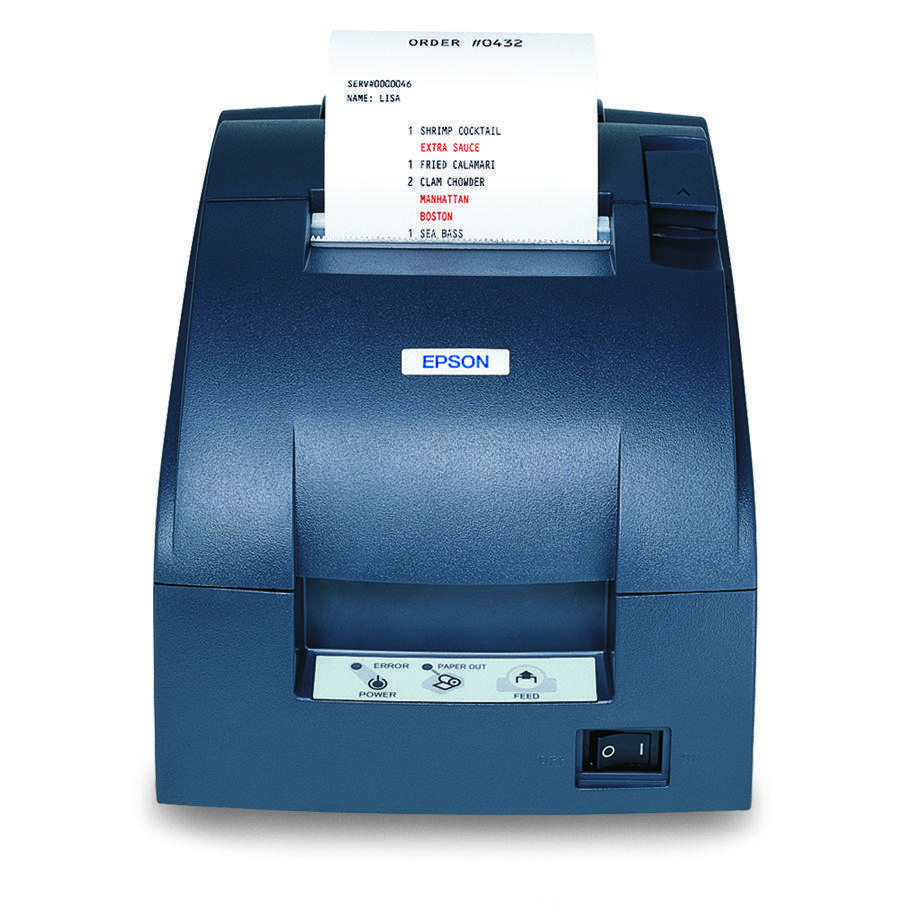 Epson® TMU220B653 Receipt Printer Two Color Dot Matrix Serial Interface at InkJetSuperStore