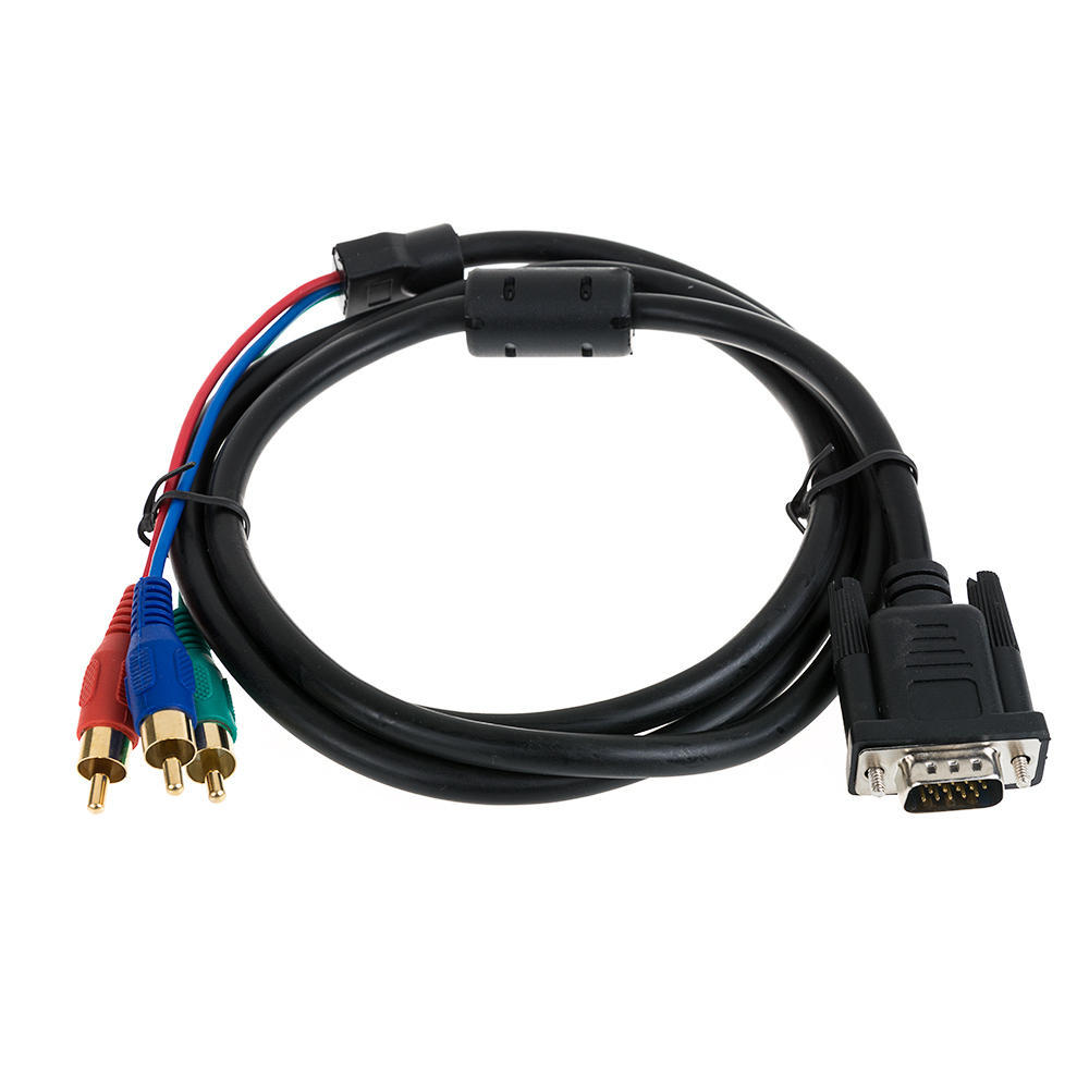 Premium 5ft VGA Male to 3-RCA Component Video Male cable Premium 5ft VGA Male to 3-RCA Component Video Male cable