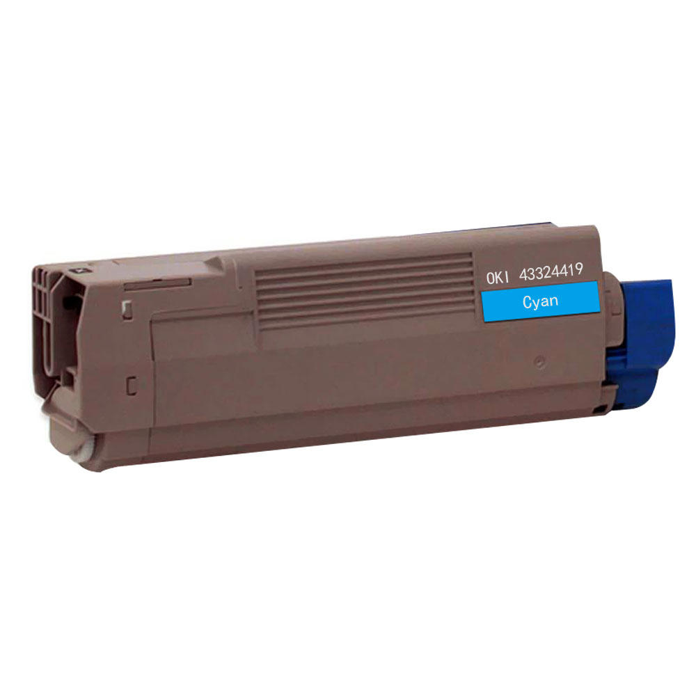 Okidata 43324419 Remanufactured Cyan Toner Cartridge