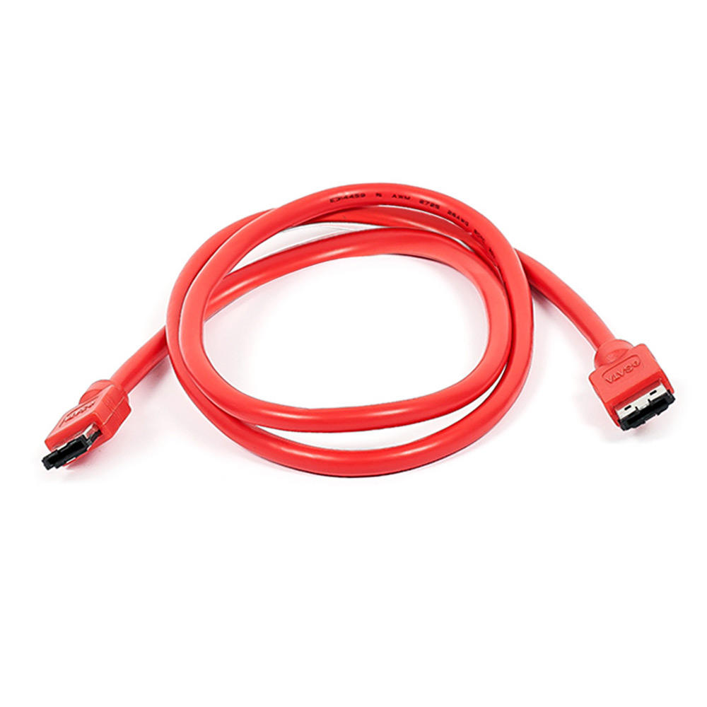 3ft SATA External Shielded Cable - eSATA to eSATA (Type I to Type I) - Red - Monoprice 3ft SATA External Shielded Cable - eSATA to eSATA (Type I to Type I) - Red - Monoprice