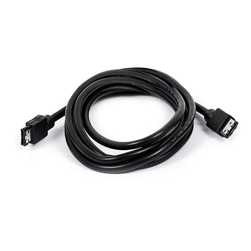 6ft SATA 6 Gbps External Shielded Cable - eSATA to eSATA (Type I to Type I) - Black - Monoprice 6ft SATA 6 Gbps External Shielded Cable - eSATA to eSATA (Type I to Type I) - Black - Monoprice