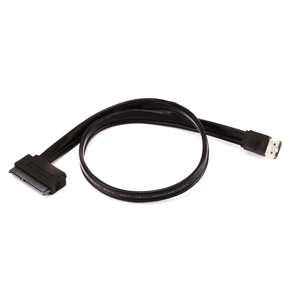 19inch eSATAp to SATA 22pin Cable - Black - Monoprice 19inch eSATAp to SATA 22pin Cable - Black - Monoprice