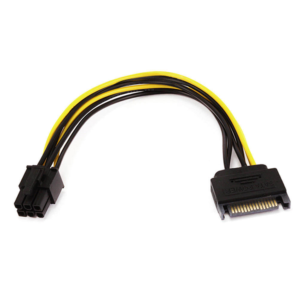 8inch SATA 15pin to 6pin PCI Express Card Power Cable - Monoprice 8inch SATA 15pin to 6pin PCI Express Card Power Cable - Monoprice