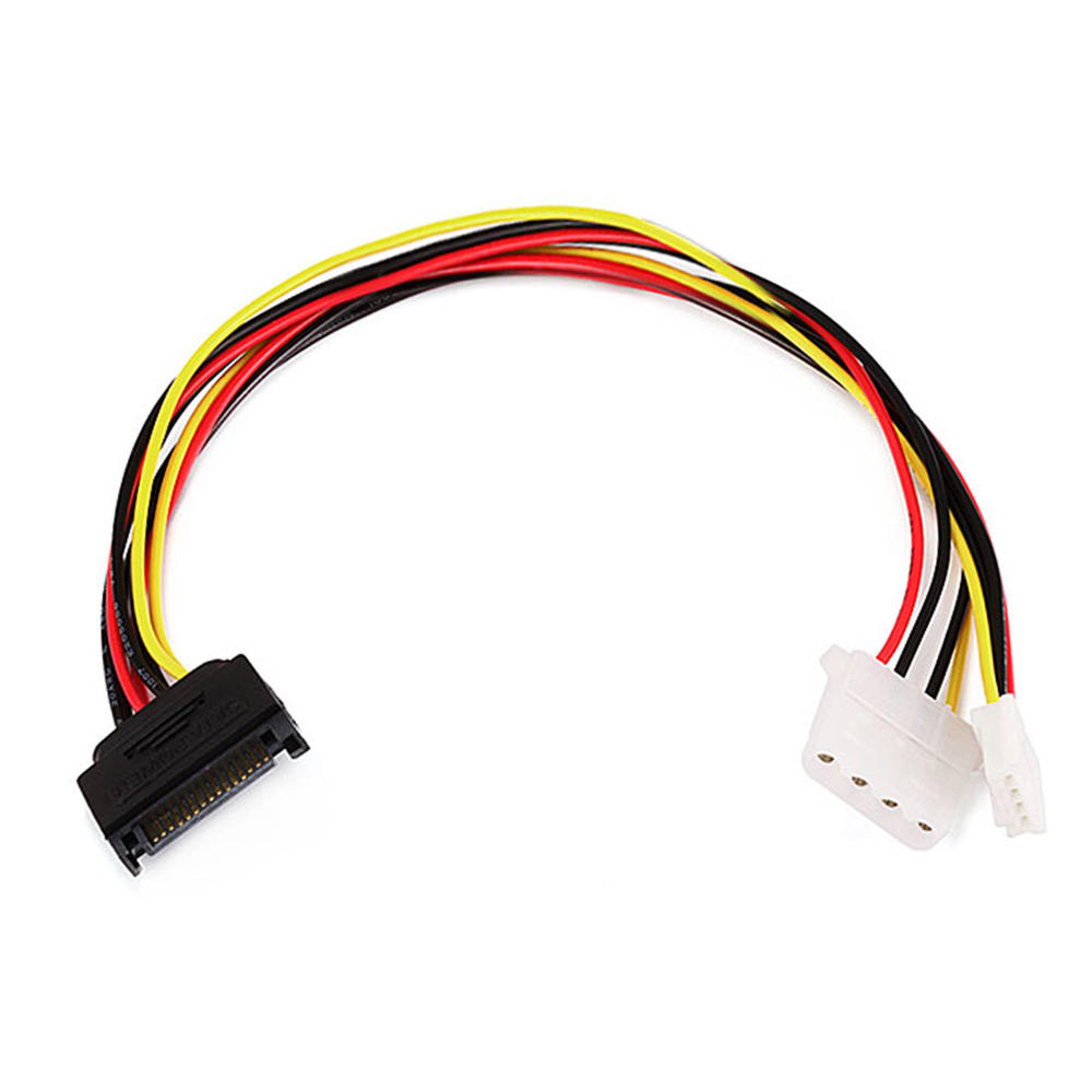 12inch SATA 15pin Male to 4pin Molex and 4pin Power Cable - Monoprice 12inch SATA 15pin Male to 4pin Molex and 4pin Power Cable - Monoprice