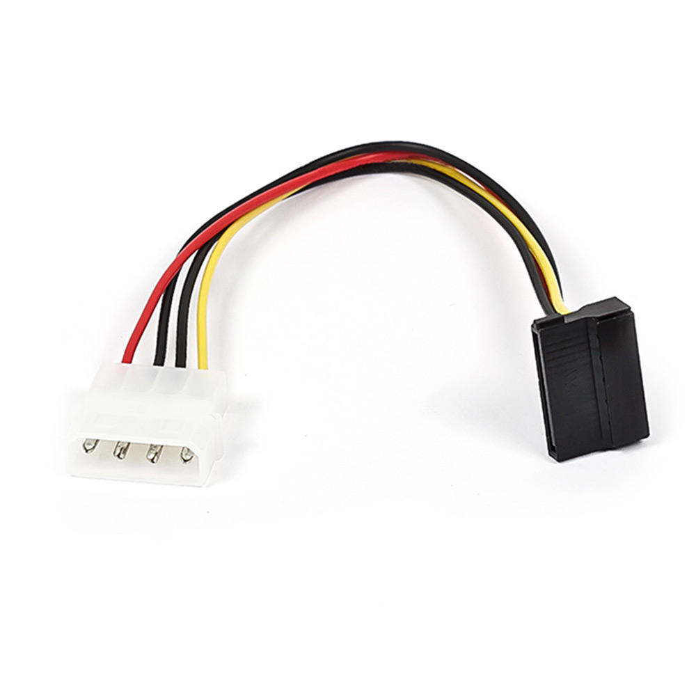 8inch SATA 15pin Female to Molex 4pin Male Power Adapter (90 Degree) - Monoprice 8inch SATA 15pin Female to Molex 4pin Male Power Adapter (90 Degree) - Monoprice