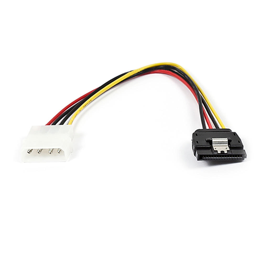 8inch SATA 15pin Female w/ Latch to Molex 4pin Male Power Adapter - Monoprice 8inch SATA 15pin Female w/ Latch to Molex 4pin Male Power Adapter - Monoprice
