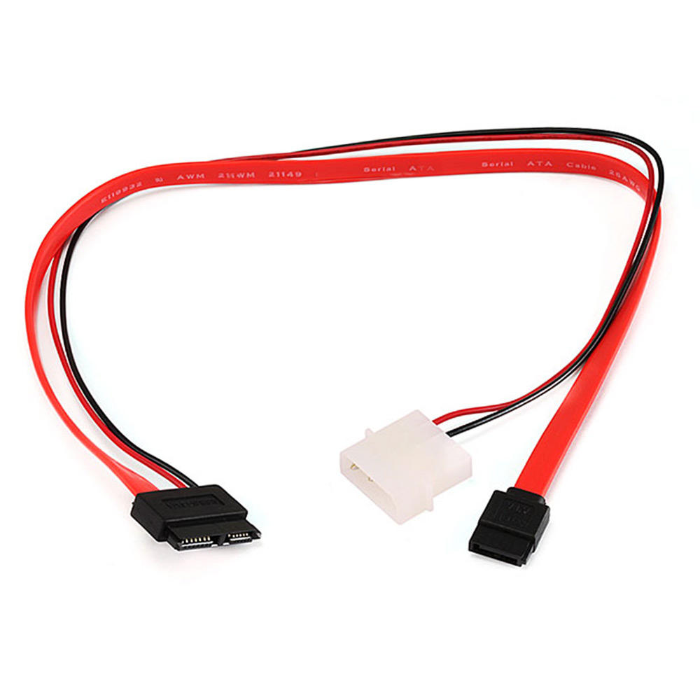 16inch Slim SATA to SATA Data and Power Combo Cable - Monoprice 16inch Slim SATA to SATA Data and Power Combo Cable - Monoprice