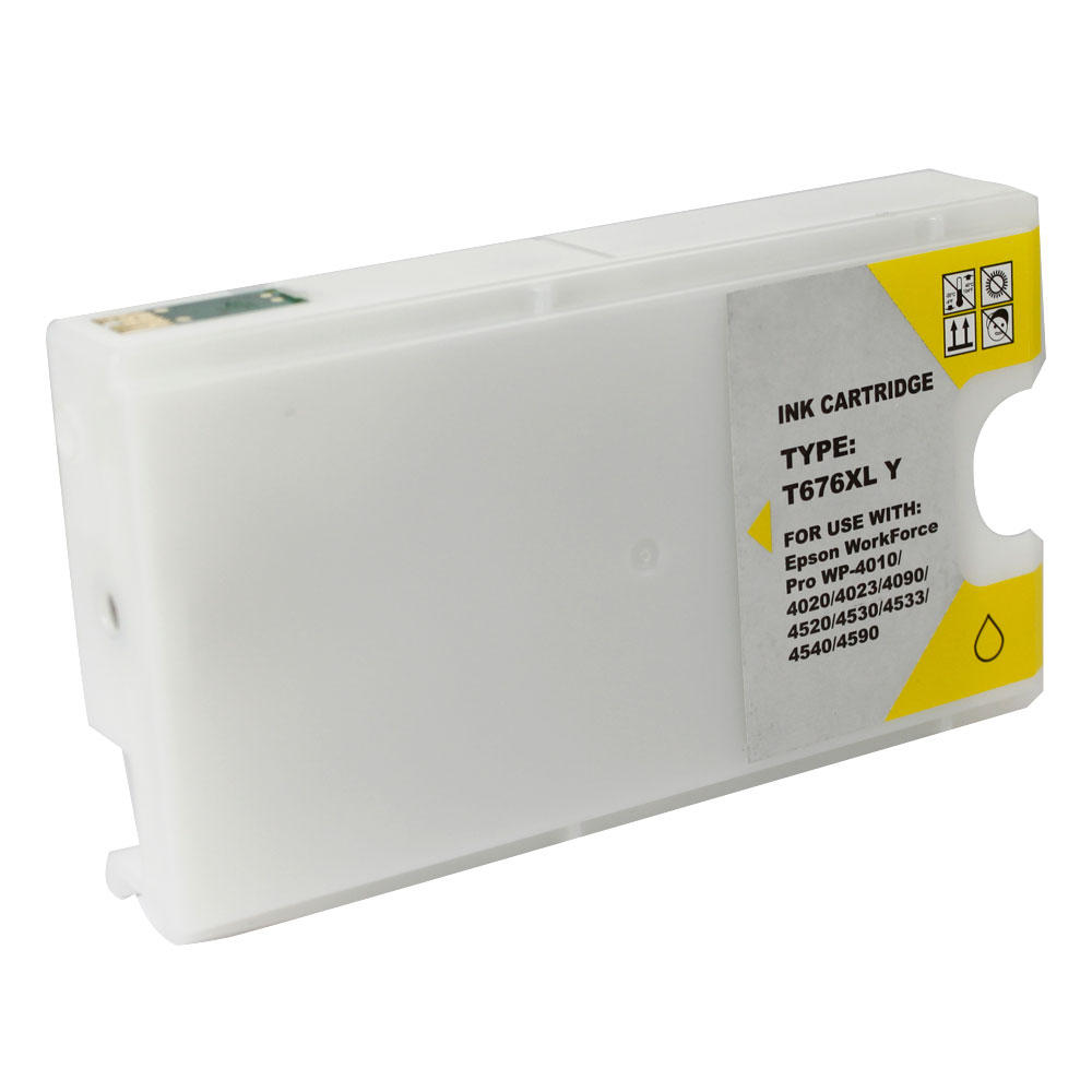 Epson 676XL T676XL420 Compatible Yellow Ink Cartridge Pigment