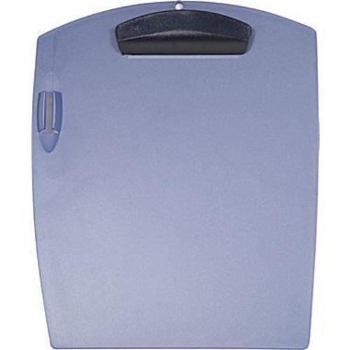 Storex Clip & Carry Clipboard With Pen Holder, Metallic Blue 135954