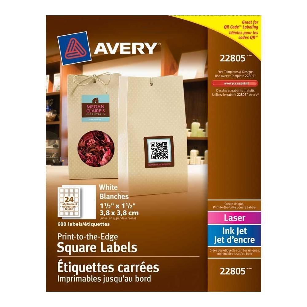 avery print to the edge laser inkjet square labels 1 2 x 1 2