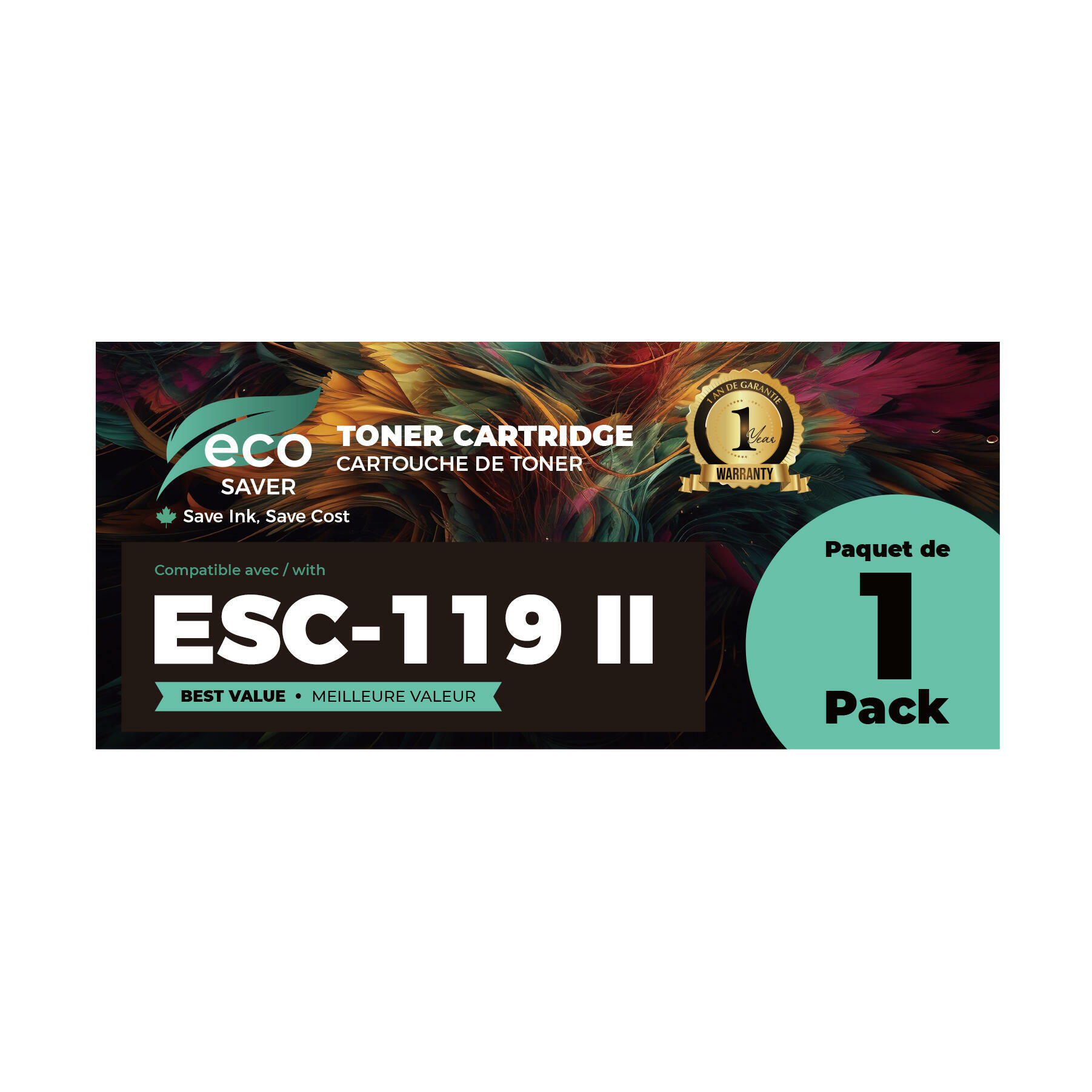 Canon 119 II 3480B001 Compatible high yield Black Toner Cartridge - Eco-saver