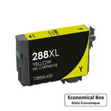 Epson 288 T288XL420 Remanufactured Yellow Ink Cartridge High Yield - Economical Box
