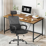 Home Office Computer Mesh Ergonomic Task Chair with Lumbar Support & Adjustable Headrest - Moustache