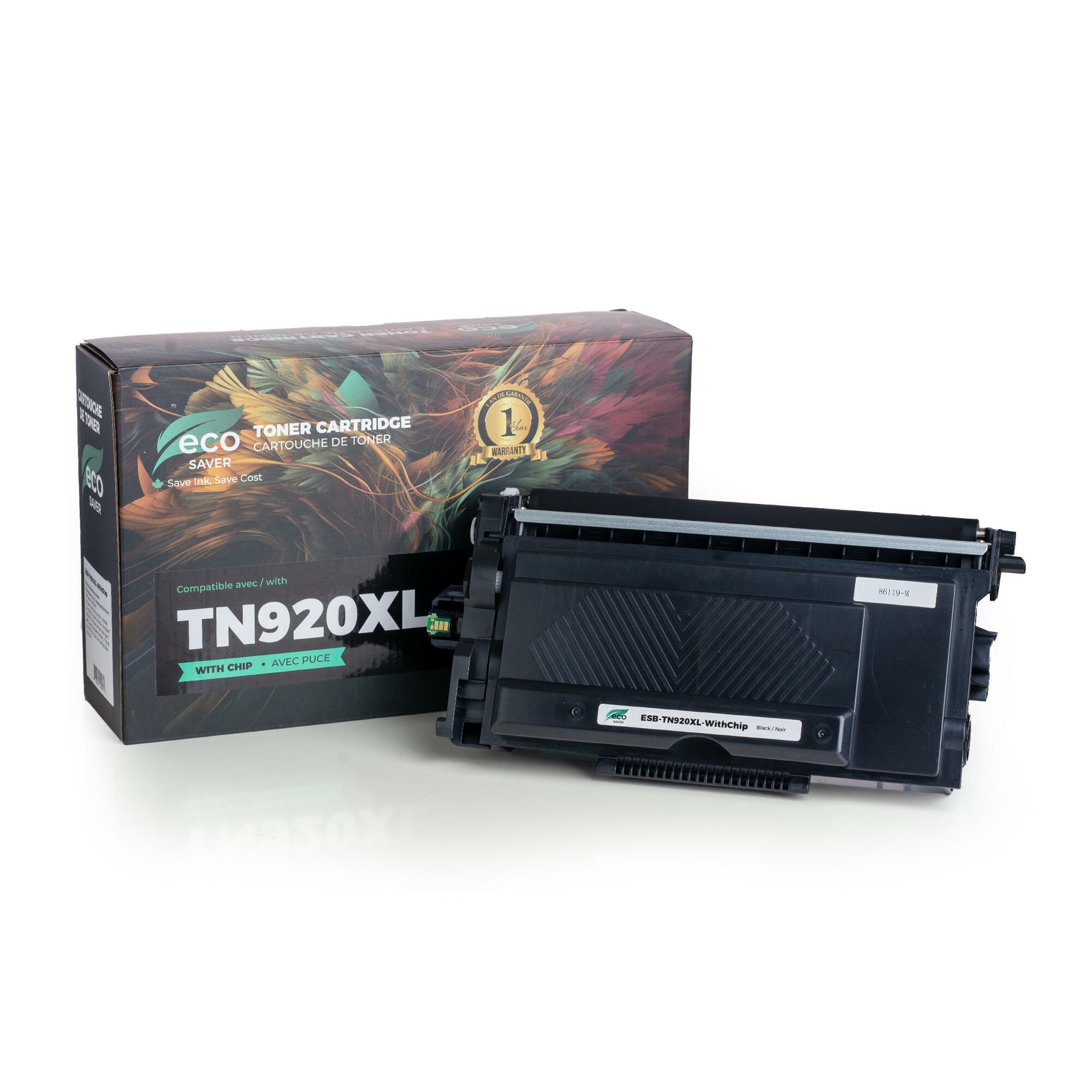 Brother TN920XL Compatible Black Toner Cartridge High Yield - With Chip - Eco-Saver