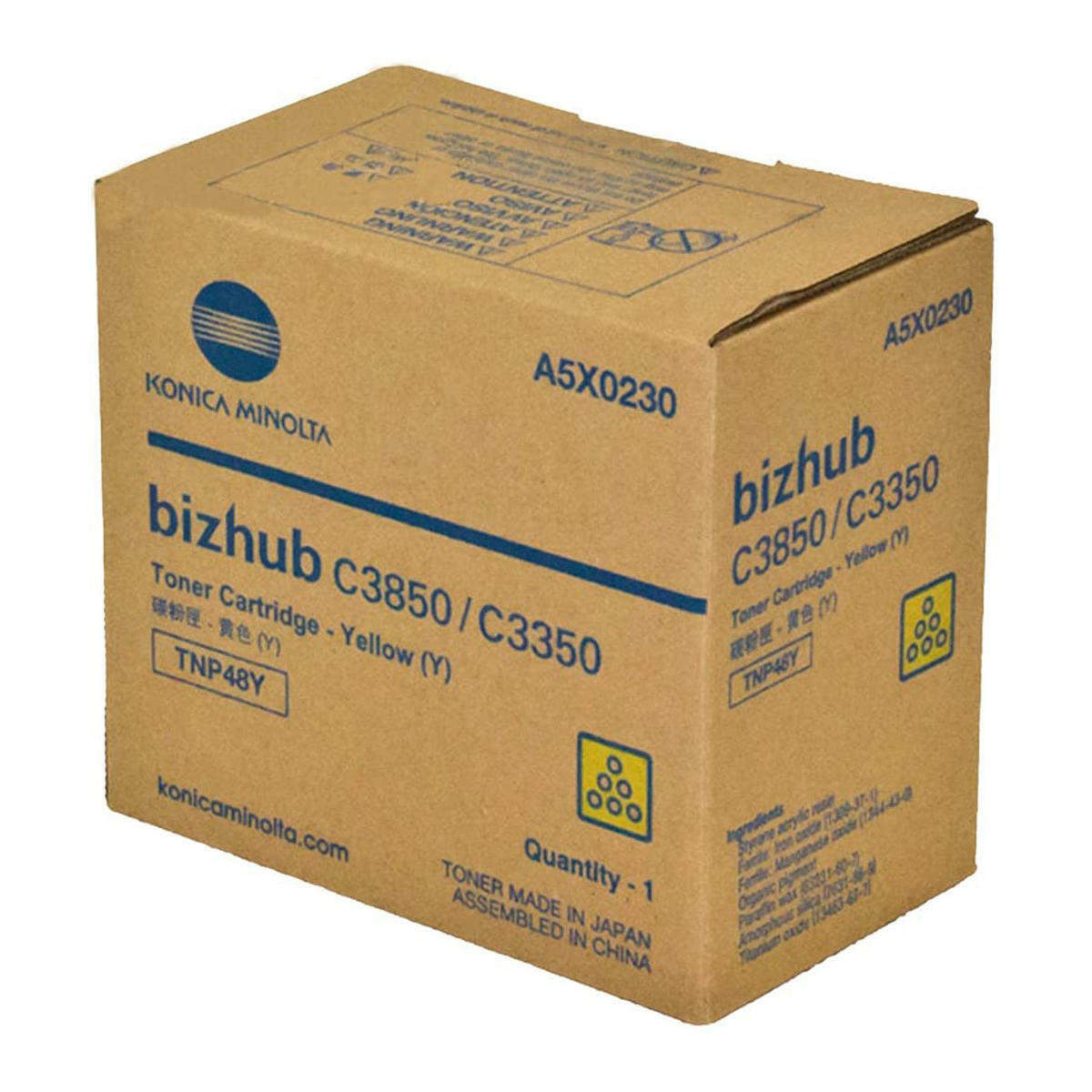 Konica Minolta TNP-48Y A5X0230 Original Yellow Toner Cartridge - openbox