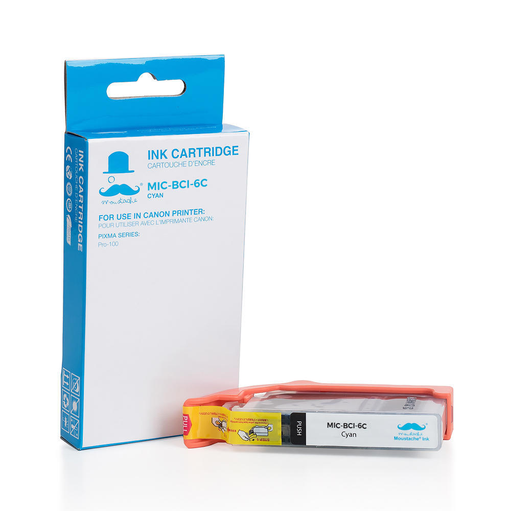 Canon BCI-6C Compatible Cyan Ink Cartridge - Moustache®