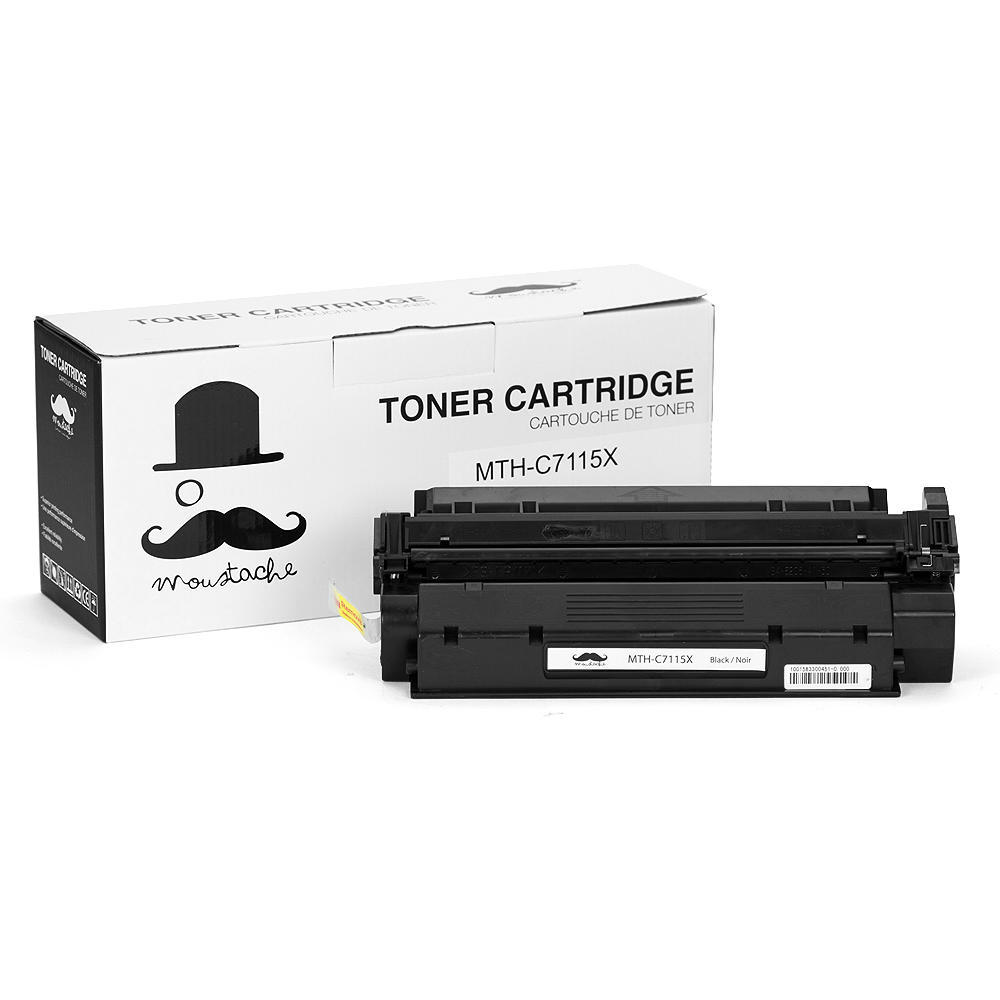 Compatible HP 15X C7115X Black Toner Cartridge High Yield - Moustache Compatible HP 15X C7115X Black Toner Cartridge High Yield - Moustache