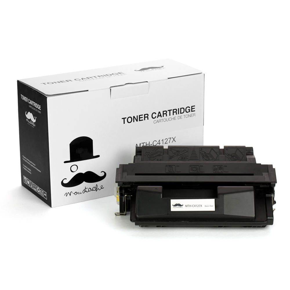 Compatible HP 27X C4127X Black Toner Cartridge - Moustache Compatible HP 27X C4127X Black Toner Cartridge - Moustache