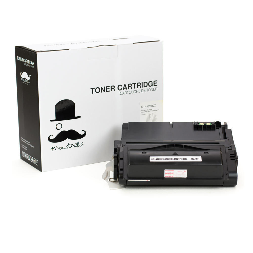 Compatible HP 42X Q5942X Black Toner Cartridge High Yield - Moustache Compatible HP 42X Q5942X Black Toner Cartridge High Yield - Moustache