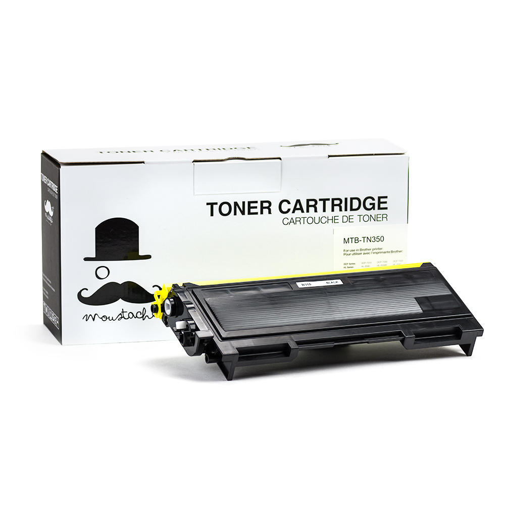 Brother TN-350 Compatible Black Toner Cartridge - Moustache Brother TN-350 Compatible Black Toner Cartridge - Moustache