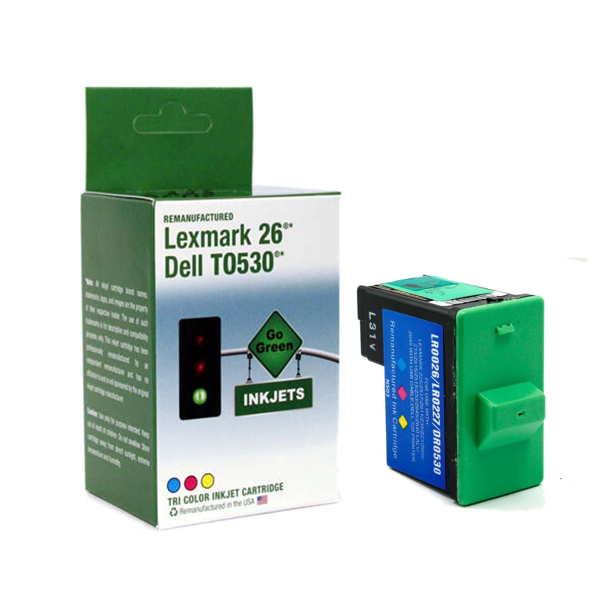 Lexmark 26 10N0026 Remanufactured Color Ink Cartridge High Yield