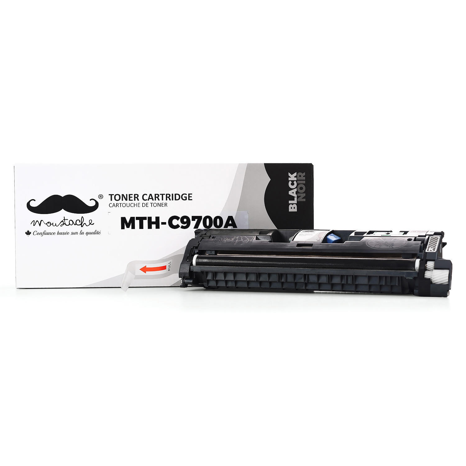 Remanufactured HP 121A C9700A Black Toner Cartridge - Moustache®