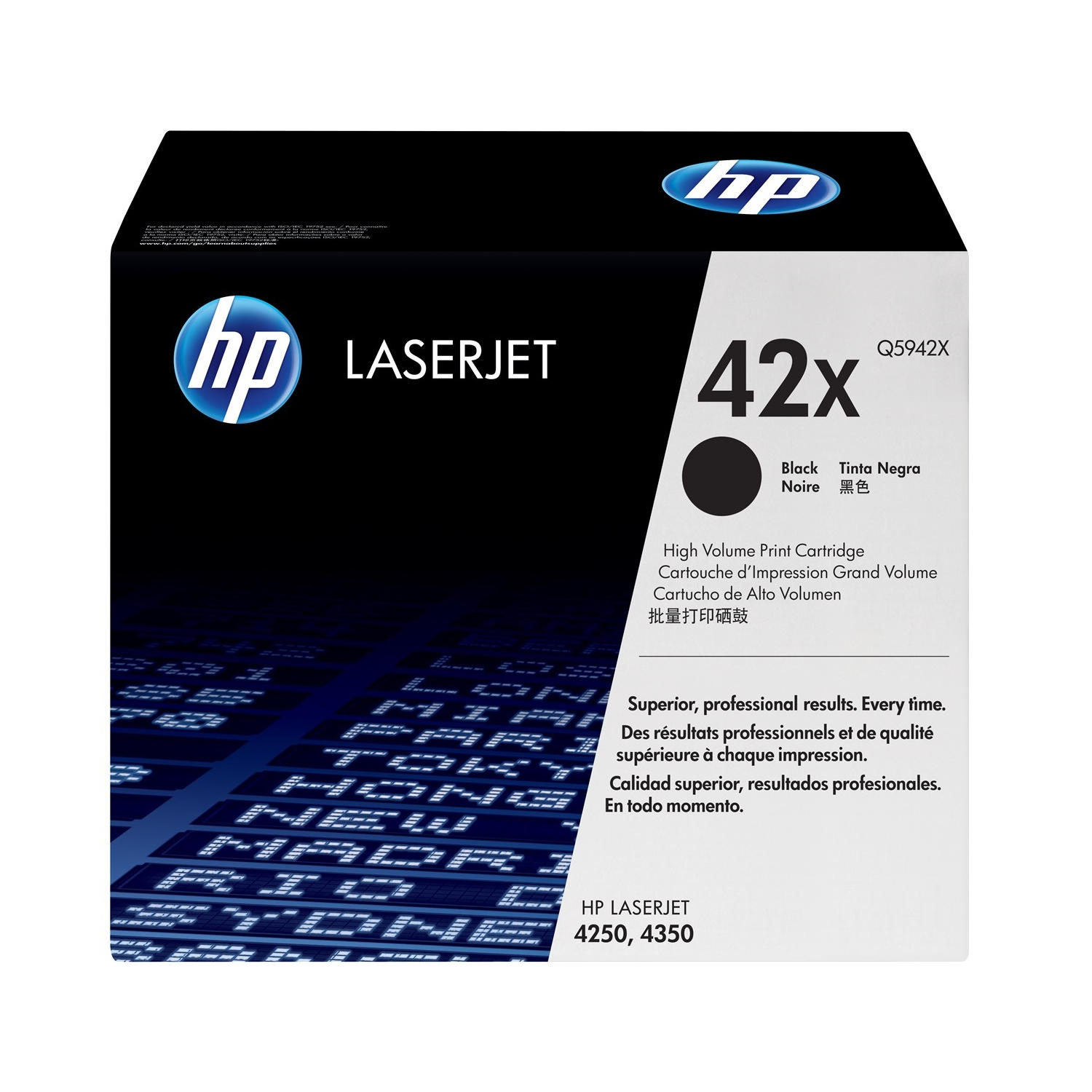 HP 42X Q5942X Original Black Toner Cartridge High Yield HP 42X Q5942X Original Black Toner Cartridge High Yield