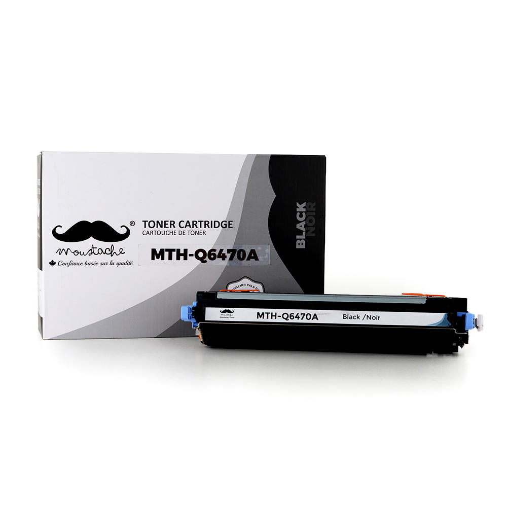 Remanufactured HP 501A Q6470A Black Toner Cartridge - Moustache®