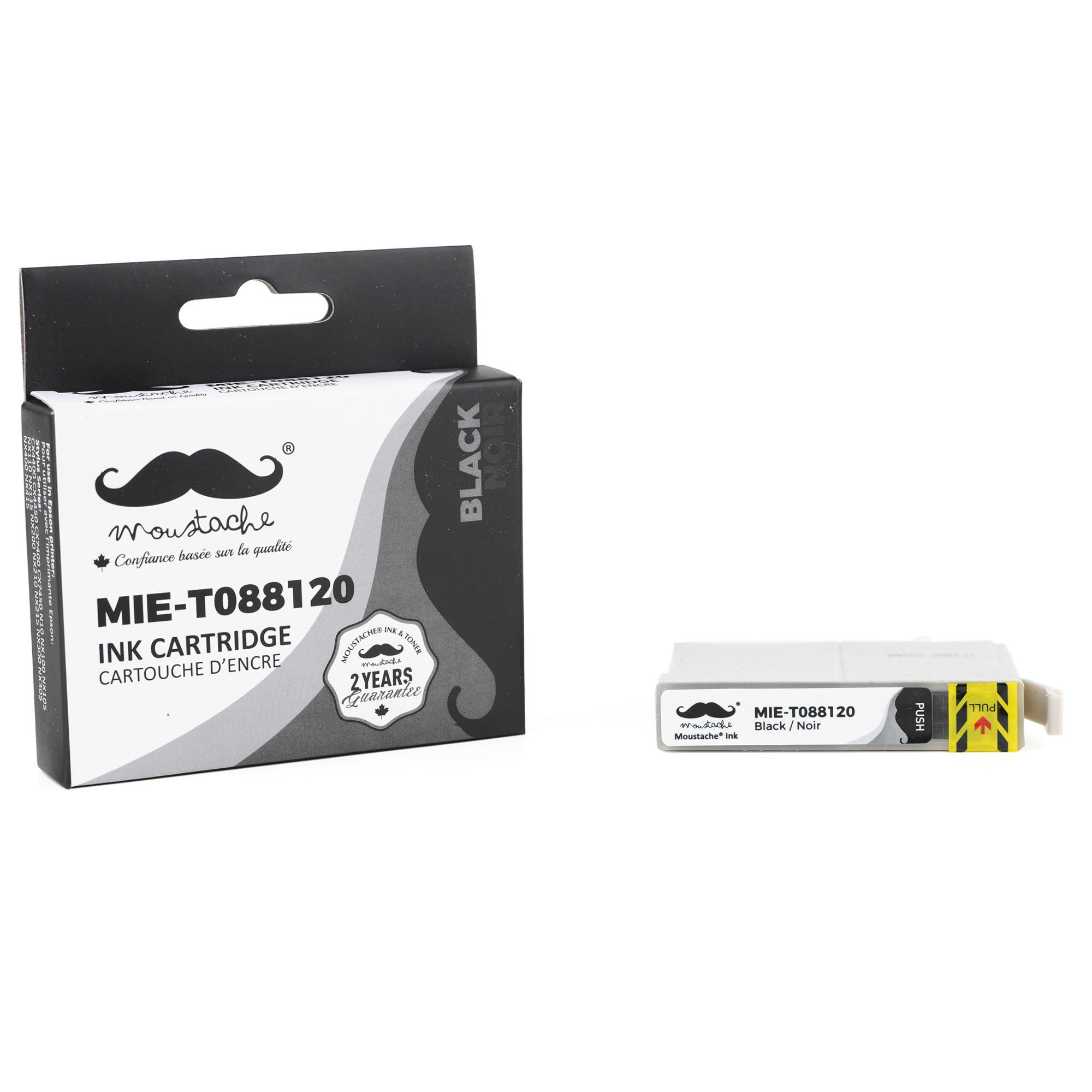 Epson 88 T088120 Compatible Black Ink Cartridge - Moustache®