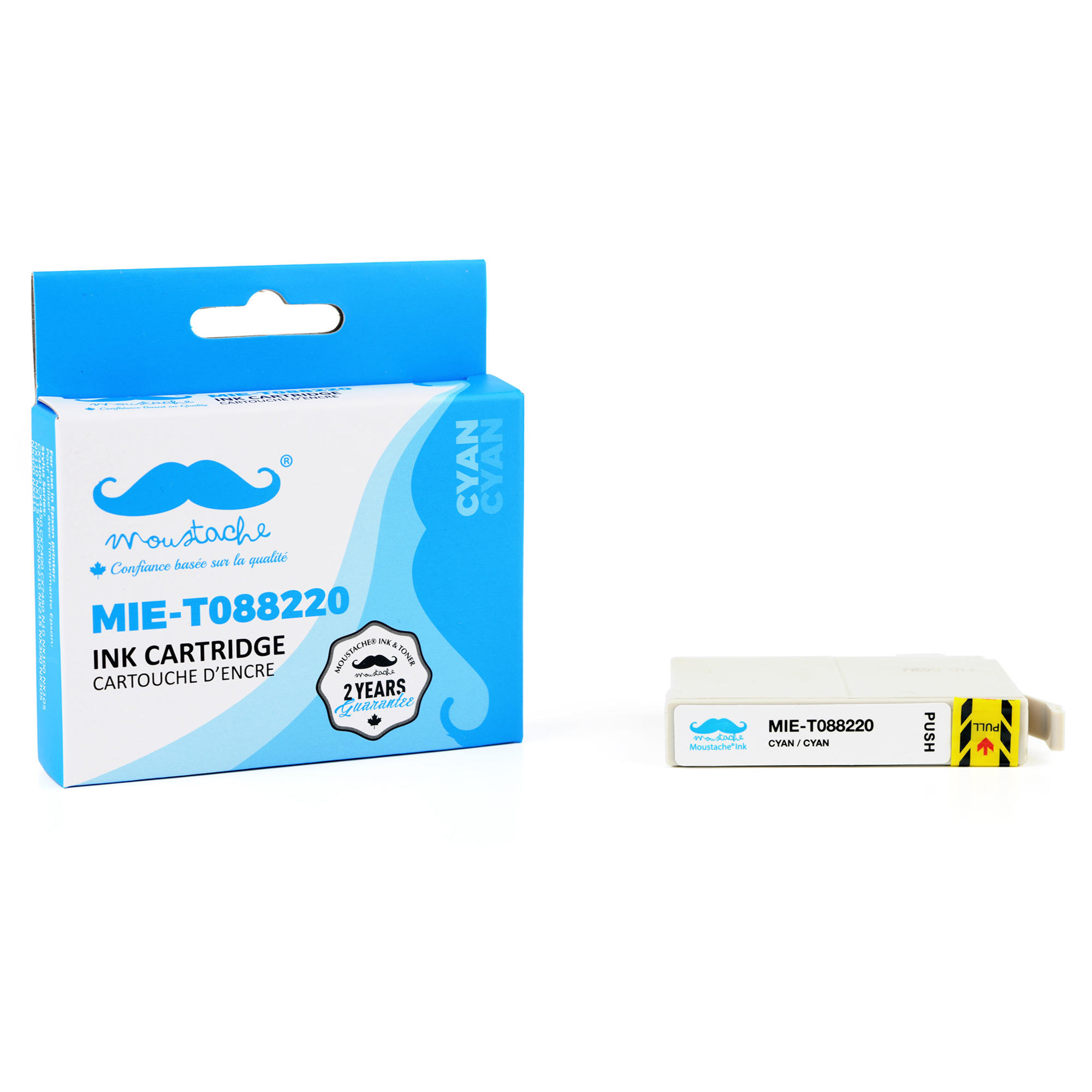 Epson 88 T088220 Compatible Cyan Ink Cartridge - Moustache®