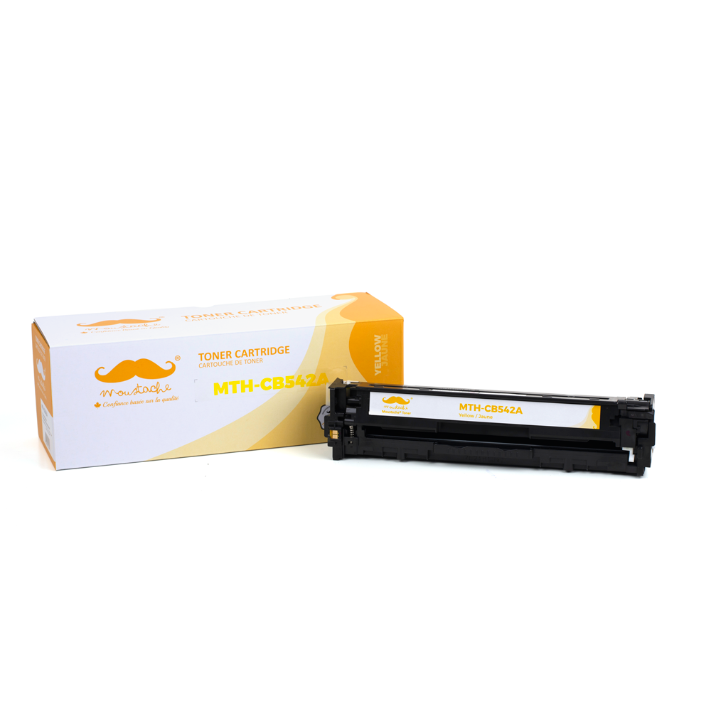 Remanufactured HP 125A CB542A Yellow Toner Cartridge - Moustache®