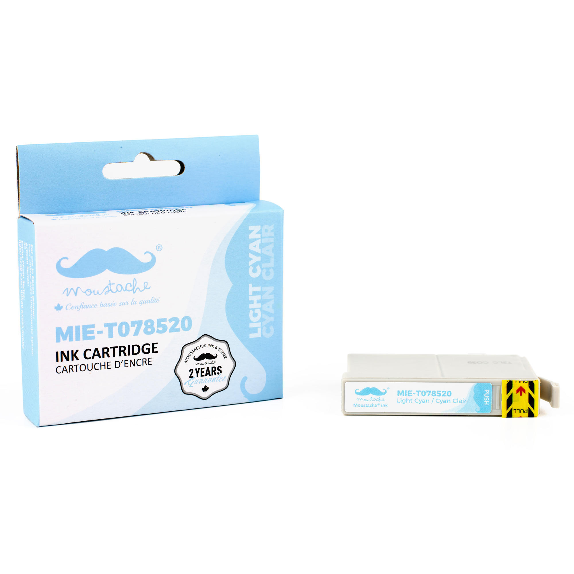 Epson 78 T078520 Compatible Light Cyan Ink Cartridge - Moustache®