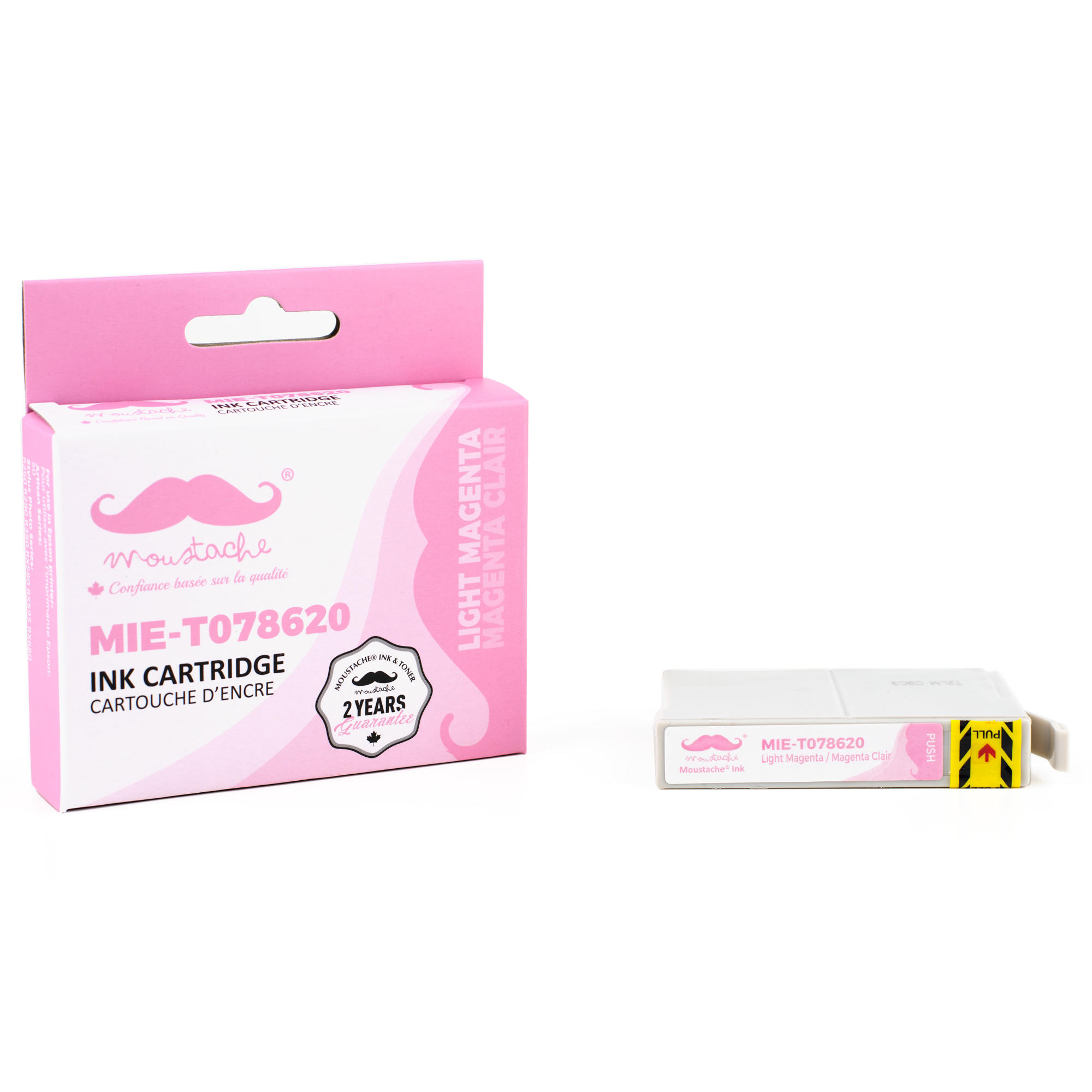 Epson 78 T078620 Compatible Light Magenta Ink Cartridge - Moustache®