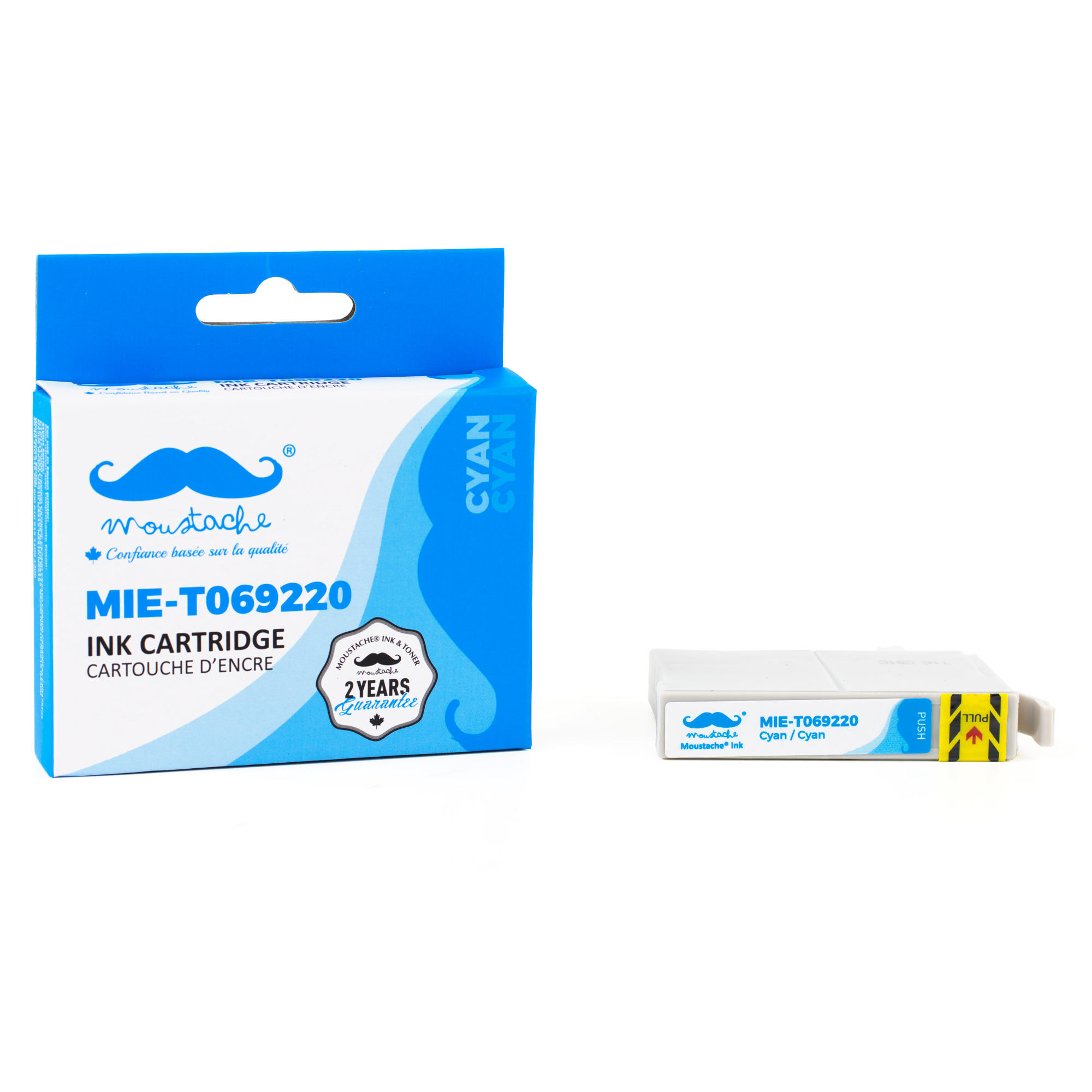 Epson 69 T069220 Compatible Cyan Ink Cartridge - Moustache®