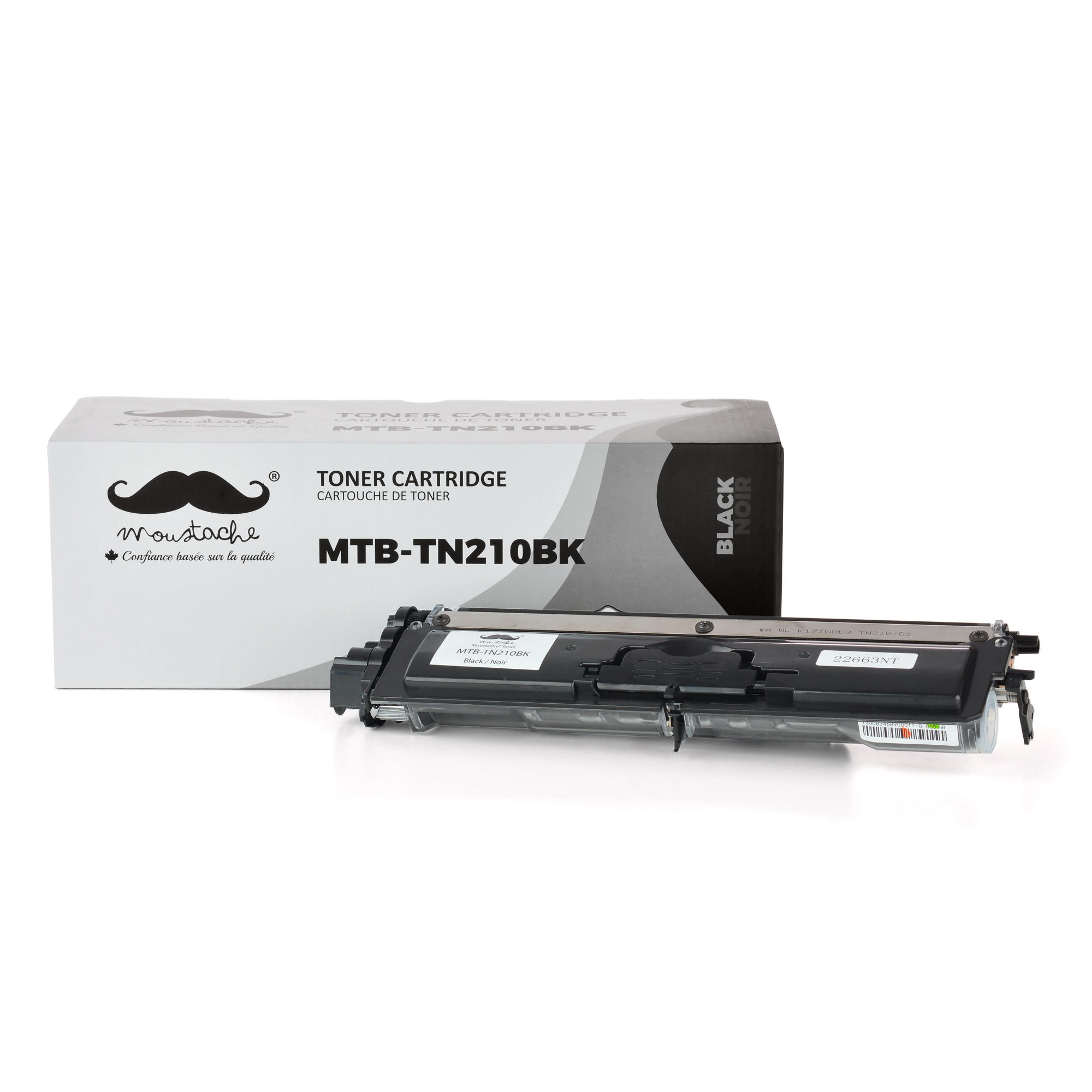 Brother TN-210BK Compatible Black Toner Cartridge - Moustache®