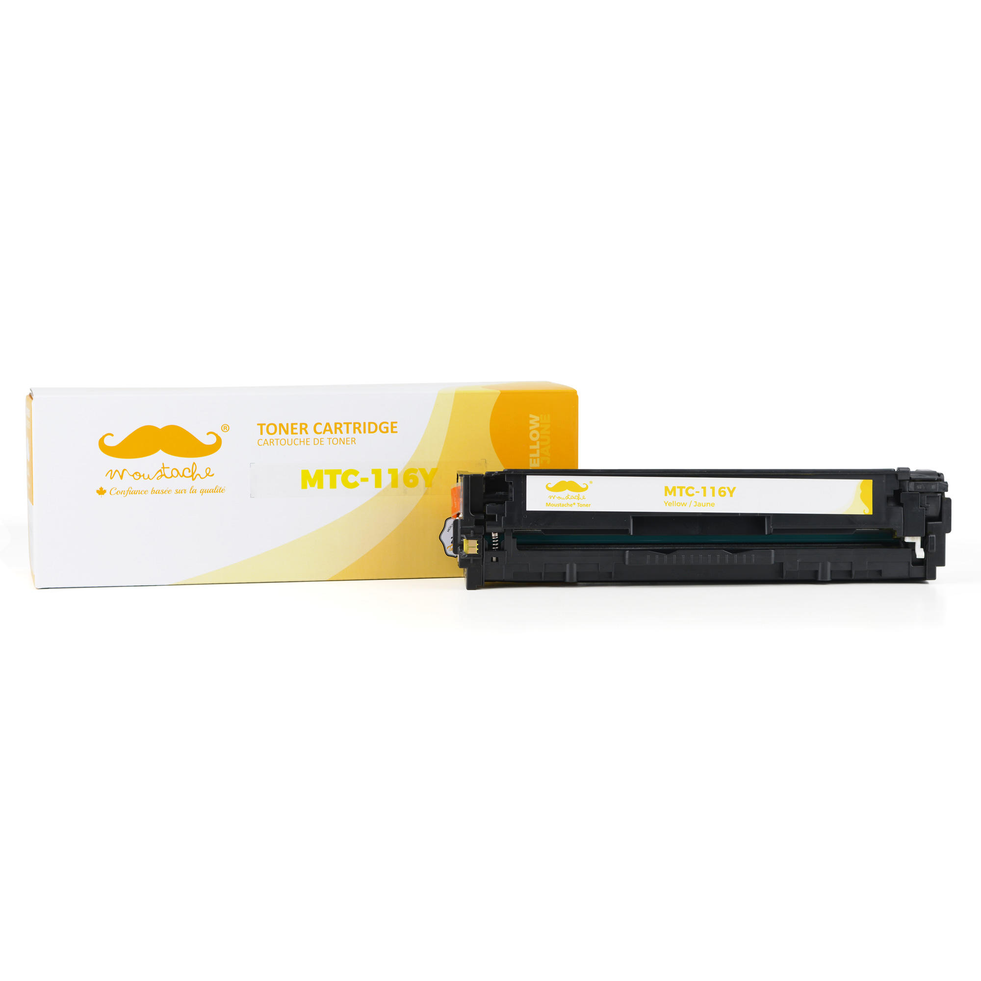 Canon 116Y 1977B001AA Remanufactured Yellow Toner Cartridge - Moustache®