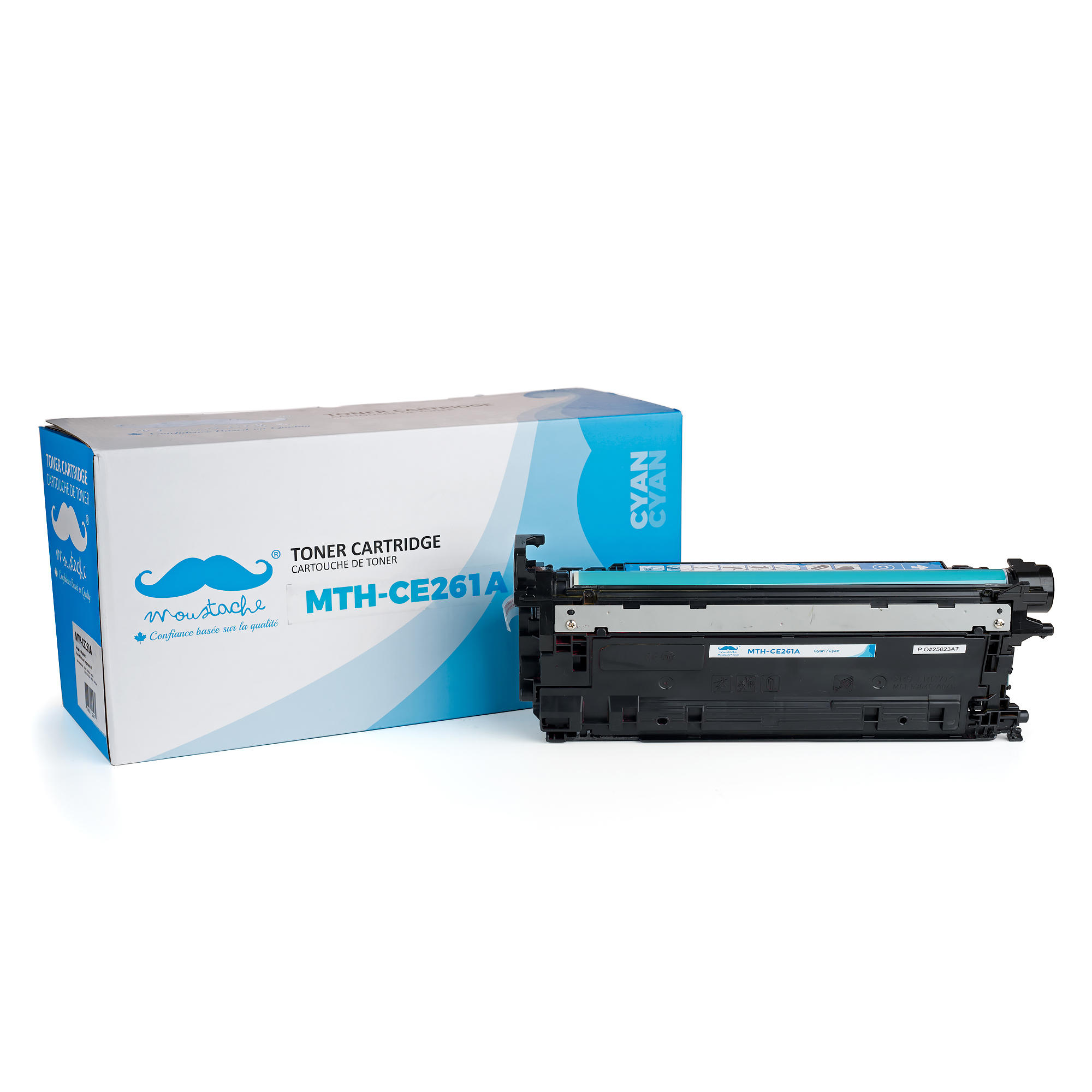 Compatible HP 648A CE261A Cyan Toner Cartridge - Moustache®