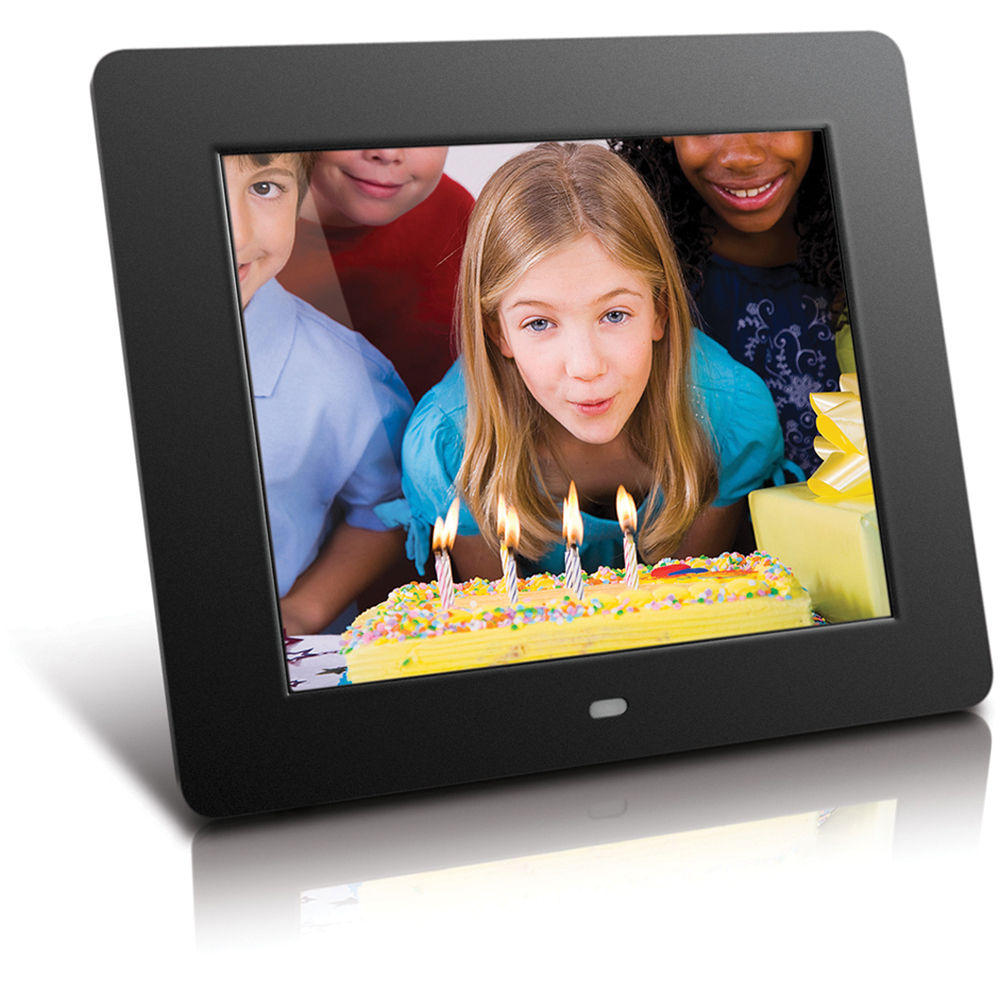 Aluratek 8’’ True Color LCD Screen Black Digital Photo Frame Aluratek 8’’ True Color LCD Screen Black Digital Photo Frame