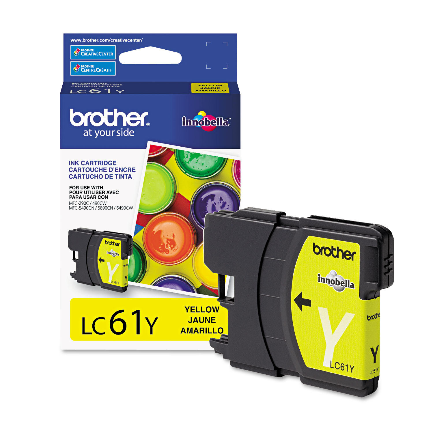 Brother LC61Y Original Yellow Ink Cartridge