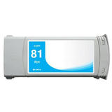 Remanufactured HP 81 C4931A Cyan Ink Cartridge