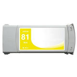 Remanufactured HP 81 C4933A Yellow Ink Cartridge