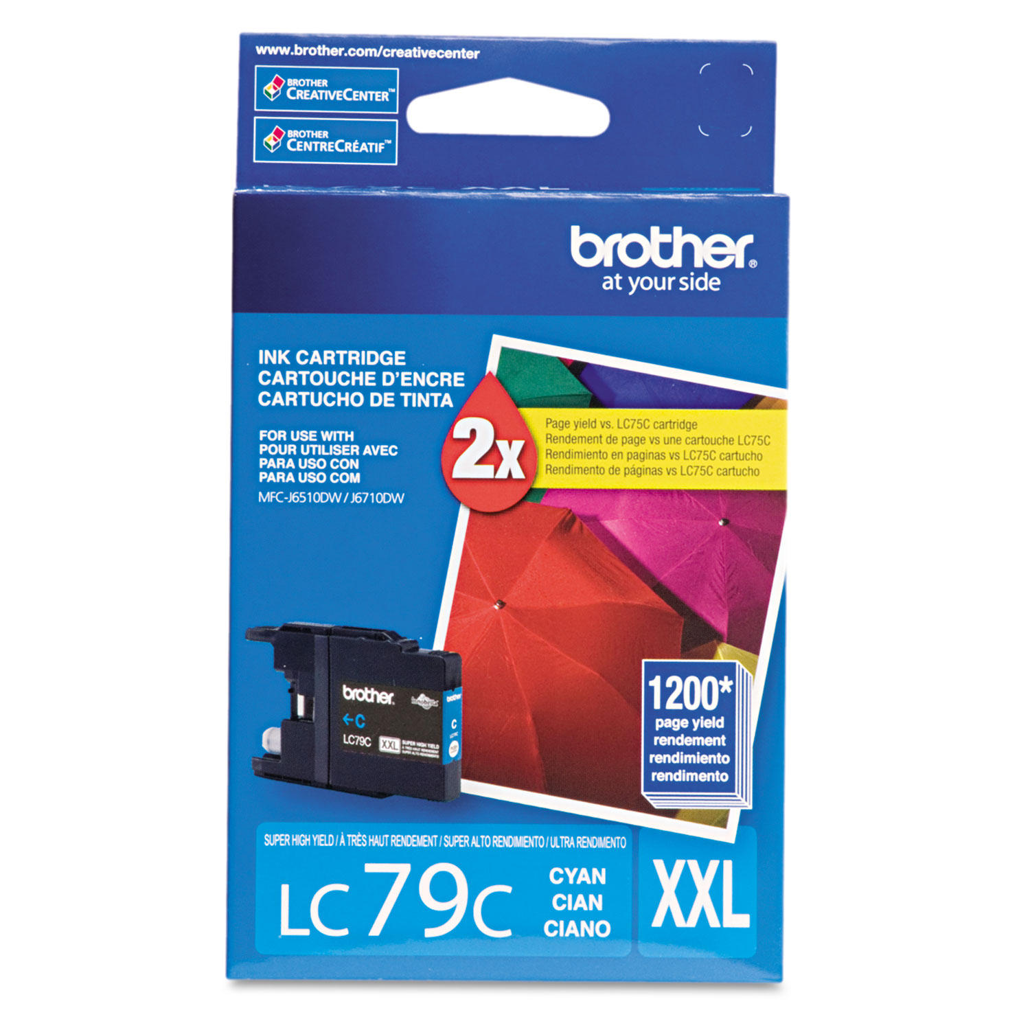 Brother LC79C Original Cyan Ink Cartridge Extra High Yield